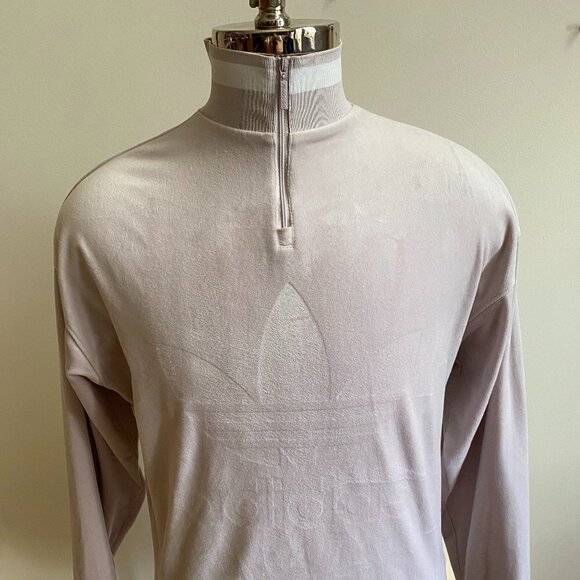 ADIDAS Original BNWOT Ice Purple Velvour Xsmall Pullover Quarter Zip - Picture 4 of 10